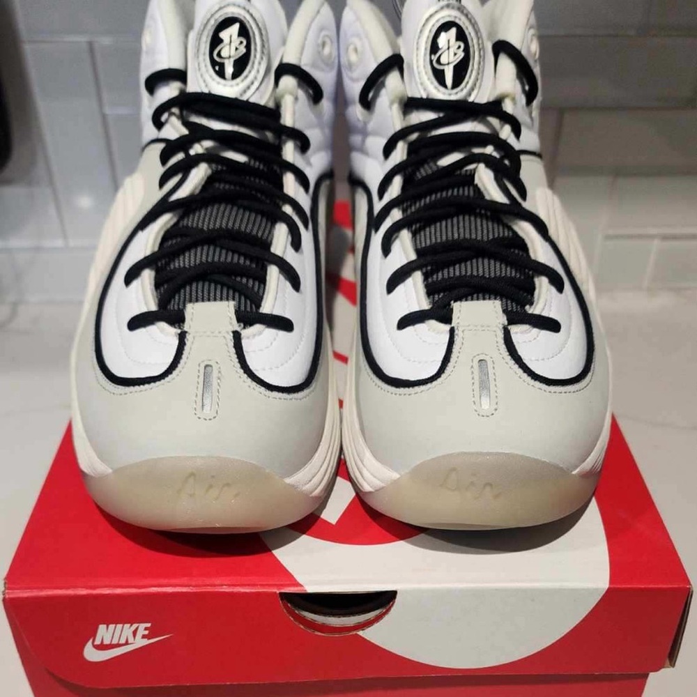 Nike Air Max Penny White and Black Sneakers